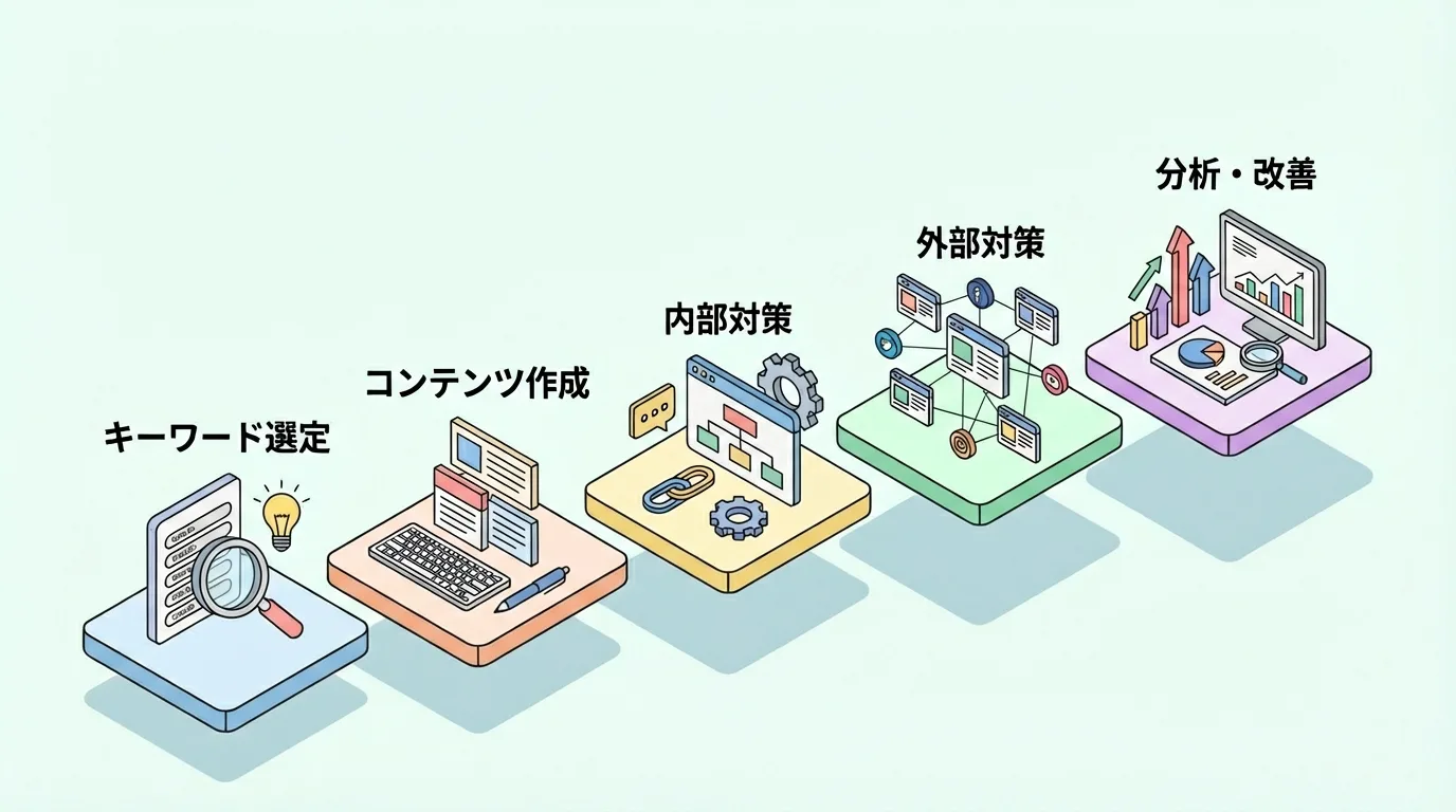 SEO対策の基本｜初心者でもできる5つのステップ