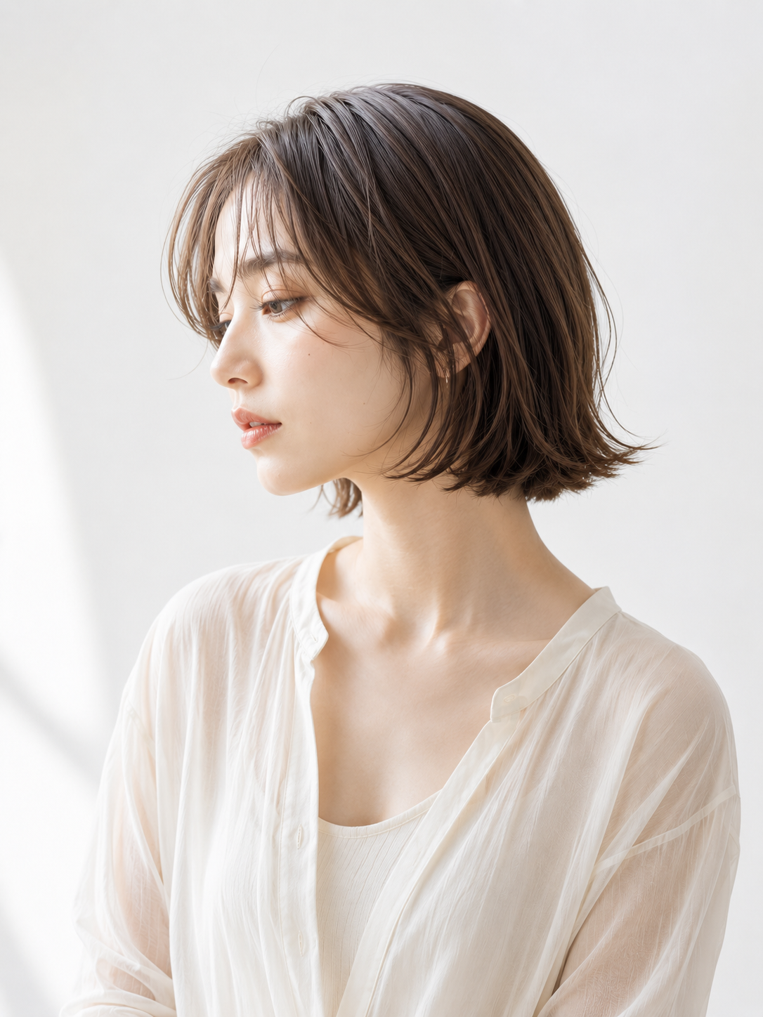 軽やかなレイヤースタイル